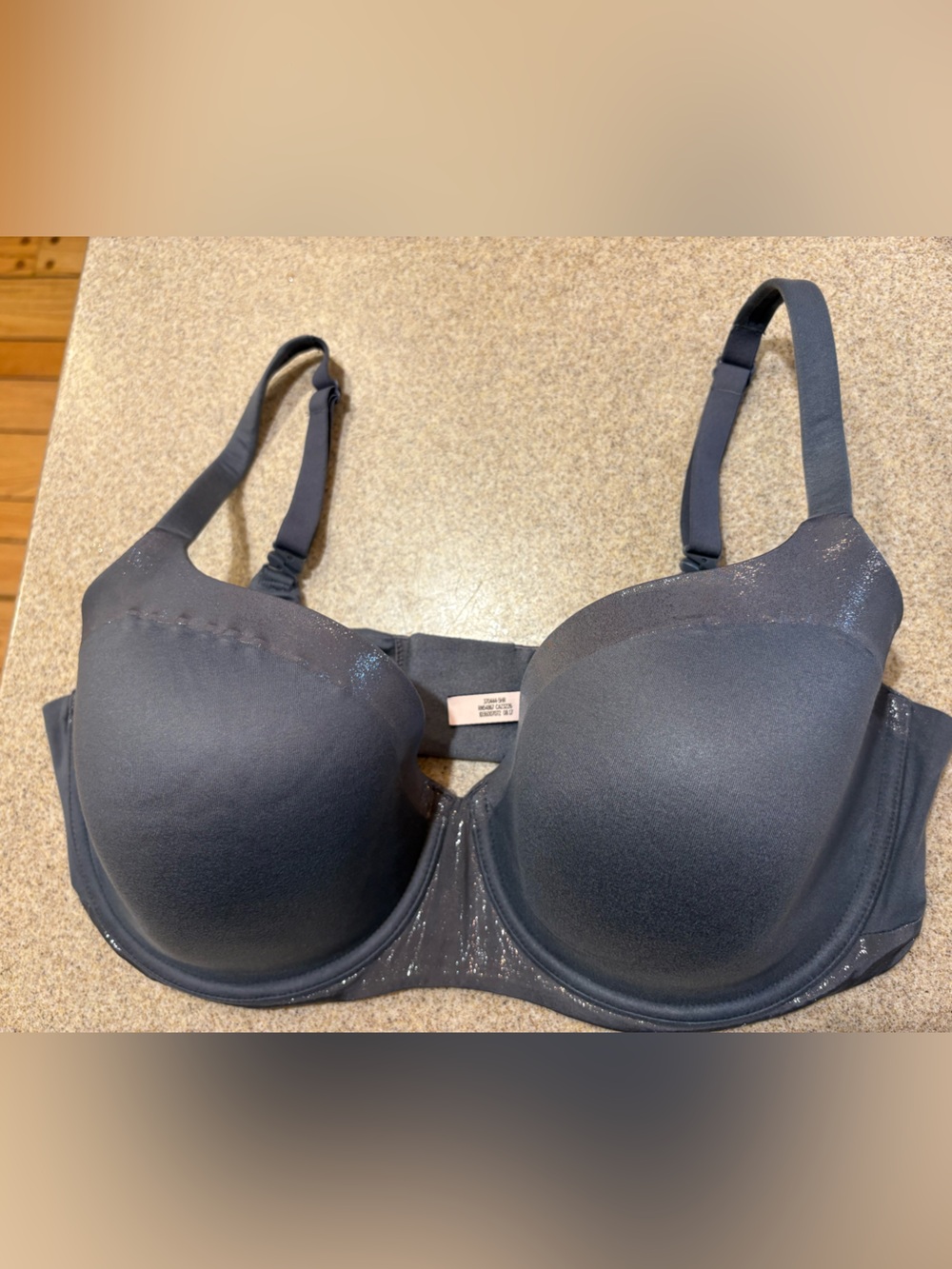 Victoria's Secret Charcoal Gray Shimmer T-Shirt Bra Body by Victoria 40DDD